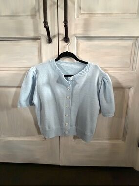 NWOT Cardigan - short (puff) sleeve